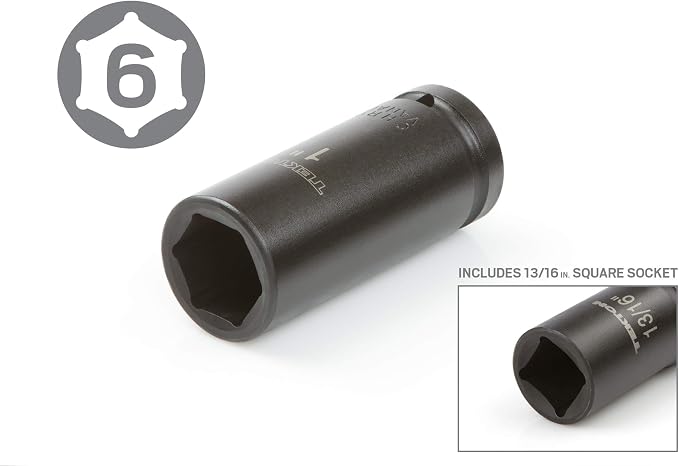 TEKTON 3/4 Inch Drive Impact Socket Set, 7-Piece | 4890
