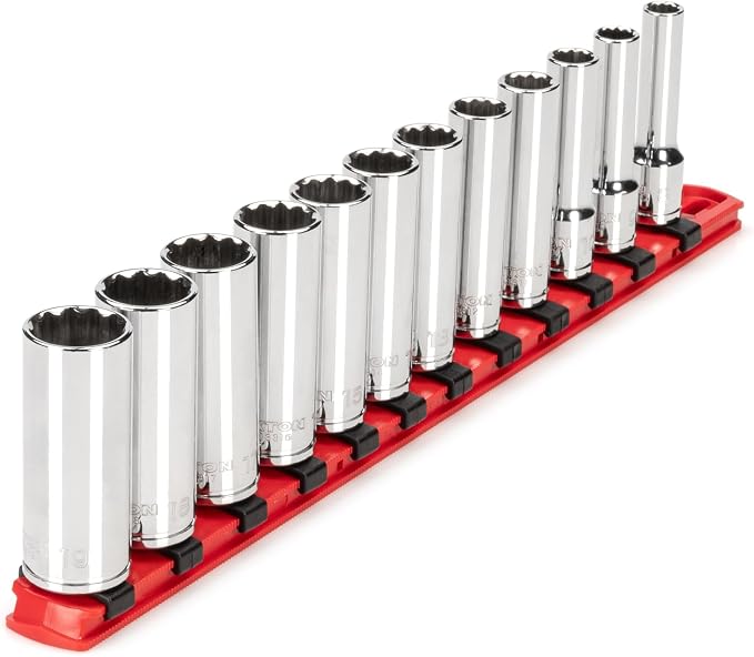 TEKTON 3/8 Inch Drive 12-Point Socket Set, 12-Piece | SHD91108