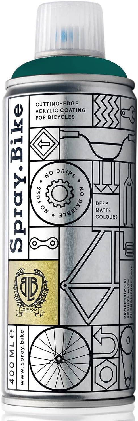 Spray.Bike Spray Paint | Designed Mainly for Bicycles | Multi-Use Acrylic Spray Paint for Metal, Plastic | High Coverage Bike Paint, 400ml, Peacock
