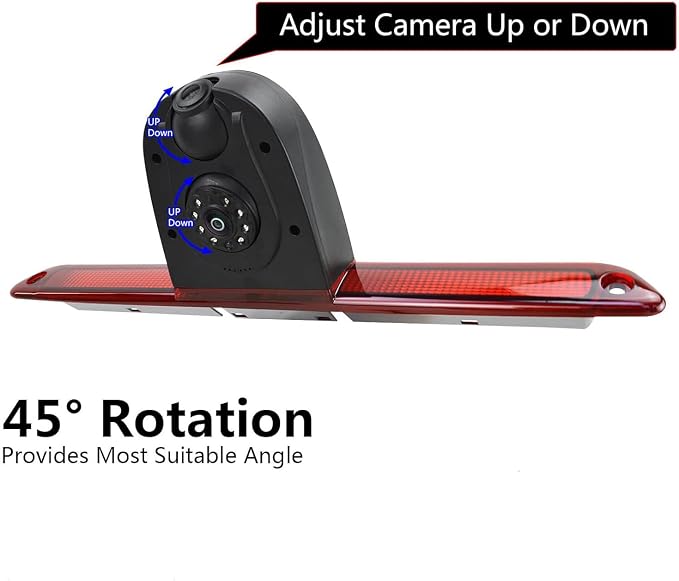 Sprinter Van Brake Light Backup Dual Lens Camera Compatible with Dodge Benz Sprinter W906 /V W Crafter Vans
