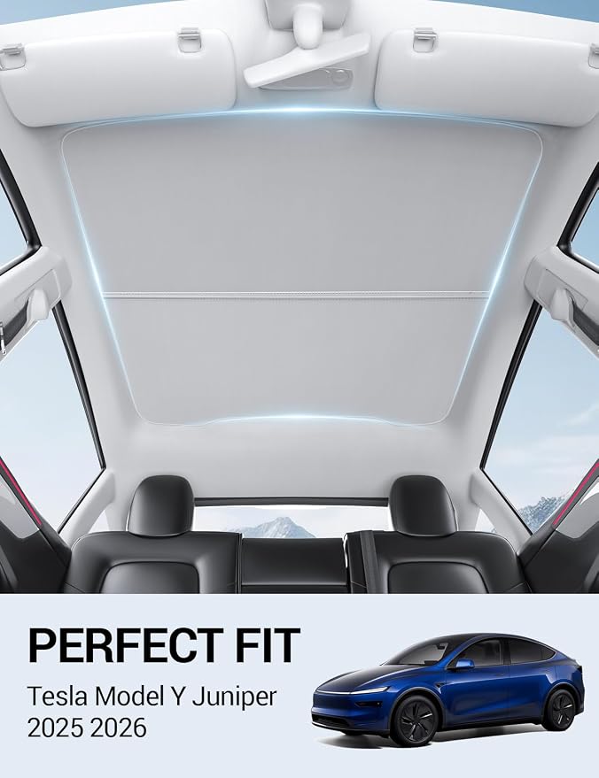 Motrobe Tesla Model Y Garbage Bag and Model Y Juniper Roof Sunshade