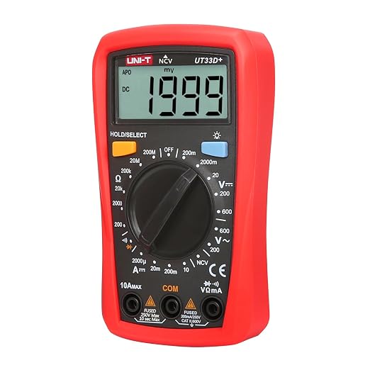 UNI-T UT33D+ Palm Size LCD Pocket Digital Tester Meter Multimeter