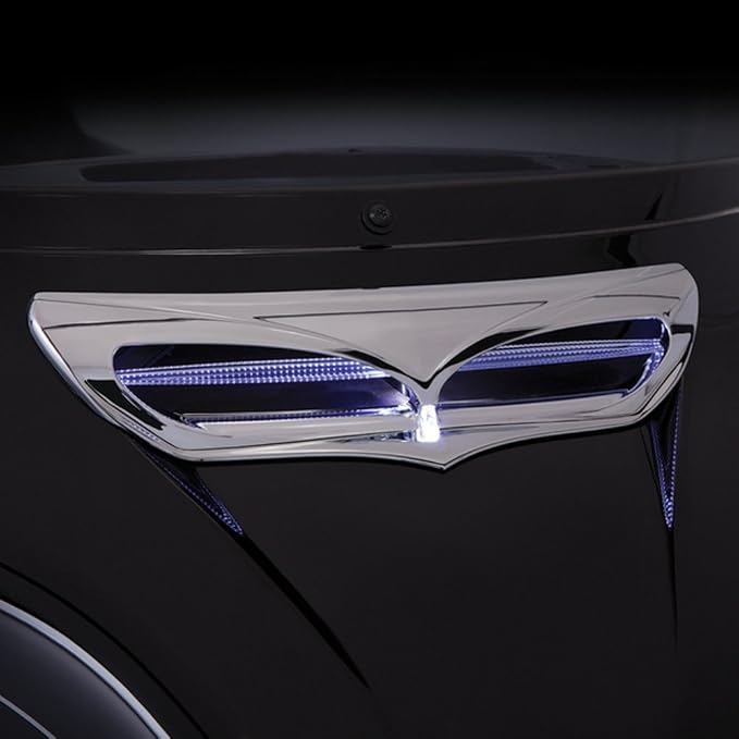 Ciro Fairing '14-up Harley-Davidson Vent Trim - LED Lighted, Chrome Finish 40010