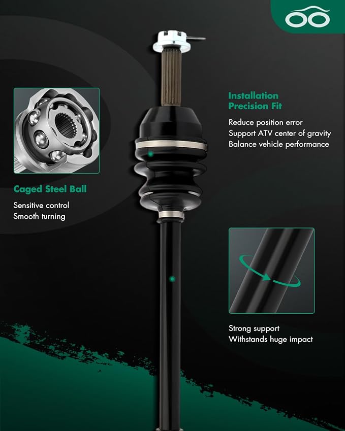 SCITOO Front Left Right CV Axle for Polaris Ranger 400 Ranger 500 Ranger 570 Ranger 800 Ranger Crew 570 Ranger EV