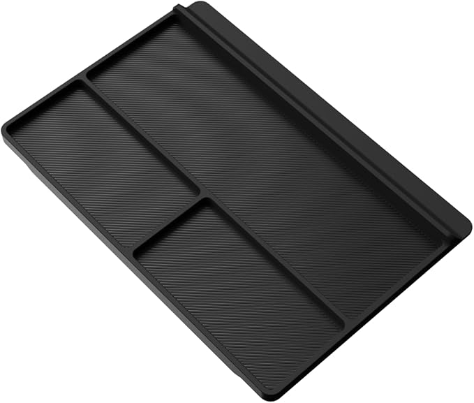 LUWU Center Console Organizer Tray Compatible with 2021 2022 2023 2024 2025 2026 Toyota Sienna Accessories Armrest Storage Pad Anti-Slip Armrest Lid for 2025 2026 Sienna Accessories(Not for Cool Box)
