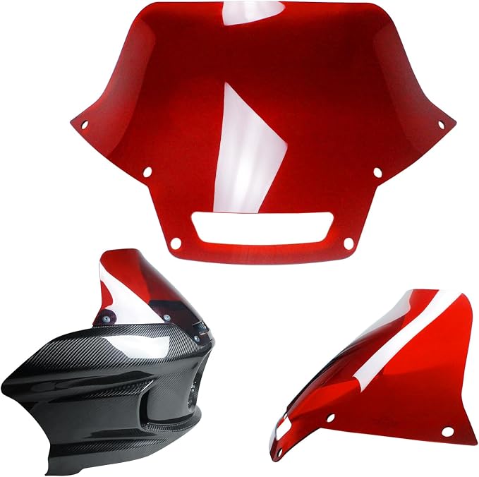 Claret Red Windshield Windscreen Fits for Harley Davidson Low Rider ST FLXRST FXRST 2022-2024 (Red)