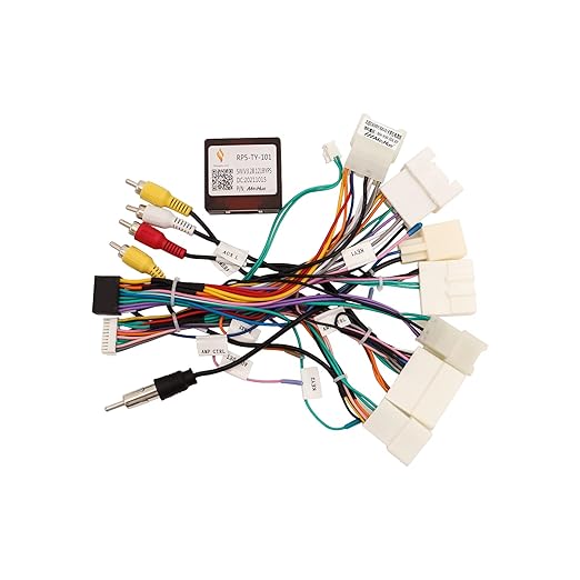 16PIN Car Radio Wiring Harness CANBUS Adapter for Toyota Corolla Camry RAV4 Tundra Highlander Premium Trim,Plug and Play Android Stereo Install Kit Retains JBL Amp 360° / Backup Camera SWC