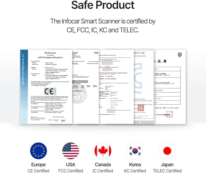 IO180-PH Smart OBD2 Scanner / ELM327 Bluetooth Vehicle Diagnostic Tool/Supports English/Free Dedicated App/Lifetime Updates/iOS & Android Compatible/Easy in-App Connection