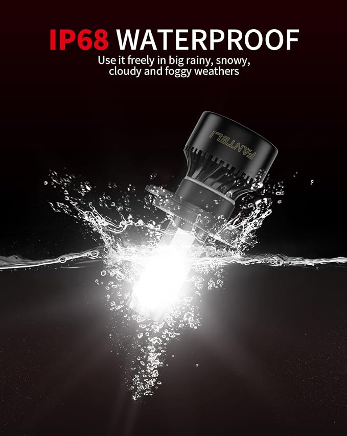 𝖧𝟦/𝟫𝟢𝟢𝟥/𝖧𝖡𝟤 Bulbs, 34000LM 800% Brighter, Backup Plug & Play 6500K Cool White, IP68 Waterproof Quick Install, Pack of 2, Interior Off Road Lights