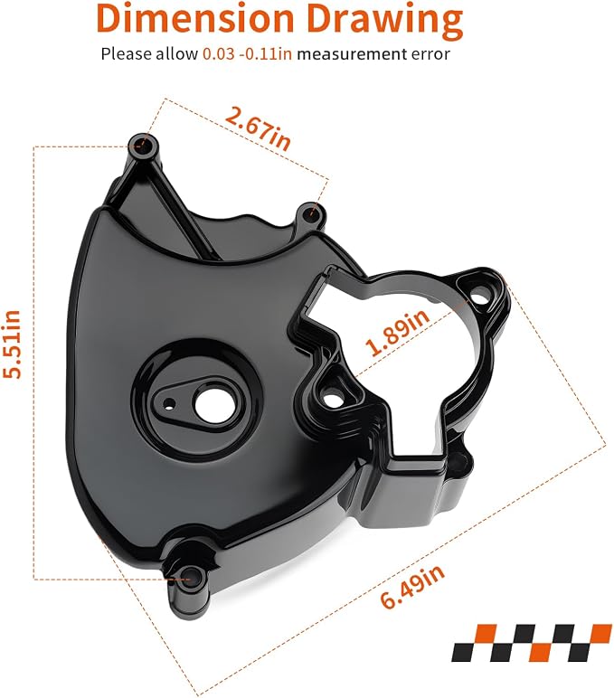 Engine Front Sprocket Cover and Protector w/Bolt for Suzuki Hayabusa 1300 GSX1300R/RX 1999-2007 11361-24F10