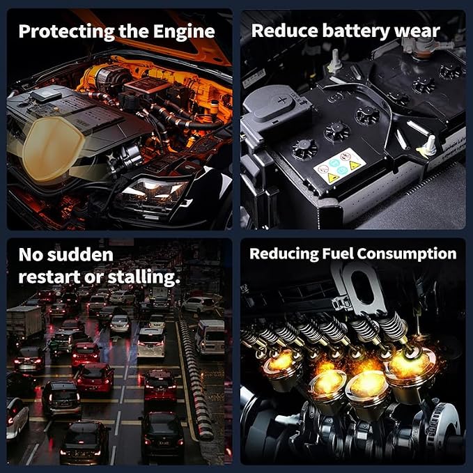 Auto Start Stop Eliminator for Jeep Wrangler JL 2018 2019 2020 2021 2022 2023 2024 2025 2026 Gladiator JT 2020-2026 Auto Stop Eliminator Engine Auto Start Disable/Plug Play Car Accessories