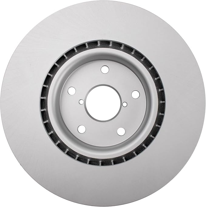 TRQ Front Brake Rotor Set G Coated Vented Compatible with 2005-2014 Subaru Impreza 2015-2017 WRX STI