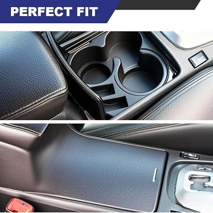 ANDPLAY Center Console Cup Holder Attachment Compatible with Nissan Altima 2007 2008 2009 2010 2011 2012, Black 68431-JA00A