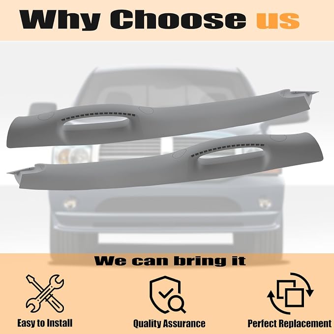 mexfitting Handlebar for Dodge Ram 1500/2500/3500 Pickup (2002-2010) - A-Seat F250 Gray Pair