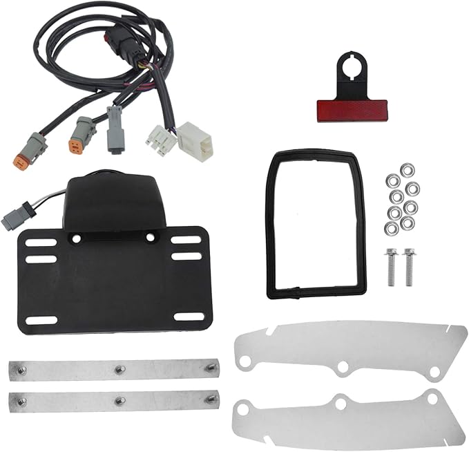 Motorcycle Rear Fender Fascia with LED Light Fit for Harley Touring Road Glide Street Glide Electra Glide 2009-2013