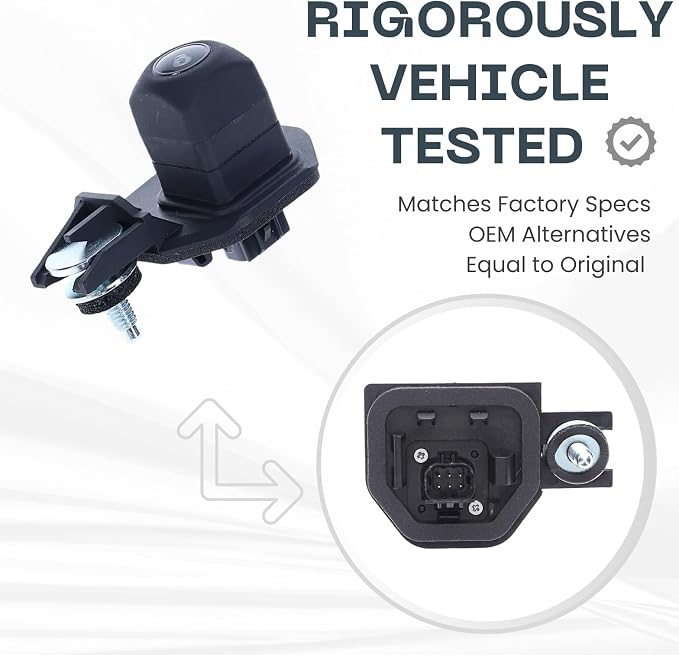 Backup Camera Replaces for 2012 2013 2014 2015 2016 2017 2018 2019 Toyota Yaris Hatchback OE Part # 8679052220 867900D060 | 86790-52220, 86790-0D060