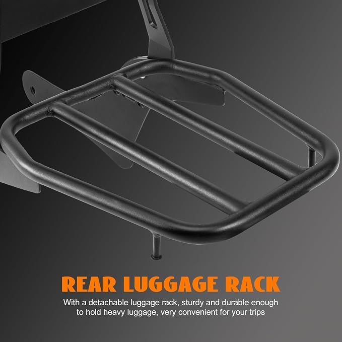 Motorcycle Sissy Bar Detachable Rear Passenger Backrest with Luggage Rack Backrest Pad for Honda Rebel 1100 1100T CMX1100 DCT 2021-2026 Replace OEM P/N:08R71-MLA-A00MLA-A00