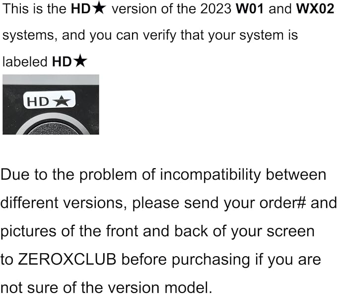 Wireless Single Rear View Camera Only for ZEROXCLUB W01 and WX02 System (HD★ Ver.)