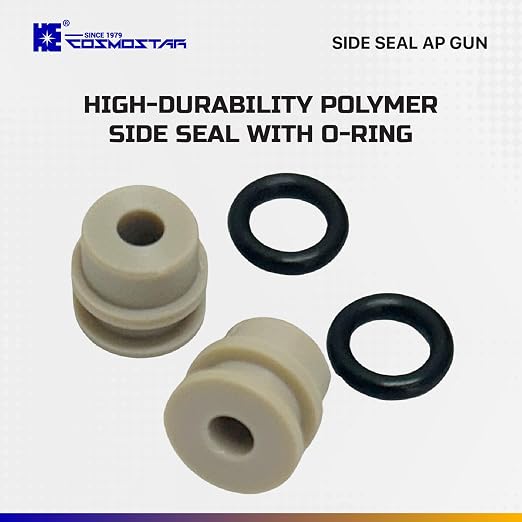 Cosmostar High-Performance Polymer Durable Side Seals with O-Ring for Fusion Air Purge Gun - 6 Pack (277298, 246348, 248128)