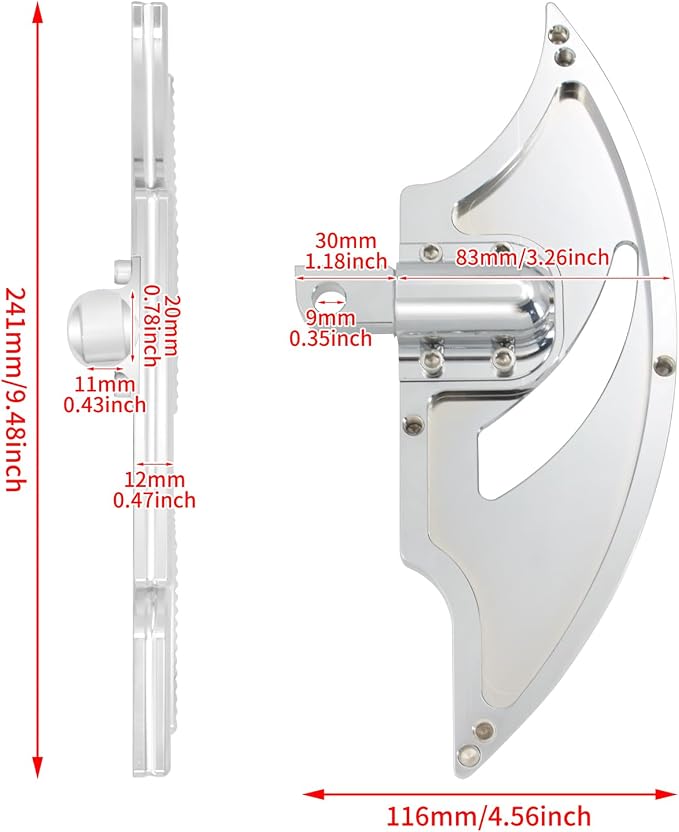 Rebacker Motorcycle Floorboards Foot Pegs Floor Board Pedals For Harley Touring Electra Glide Road Glide Road King Dyna Sportster