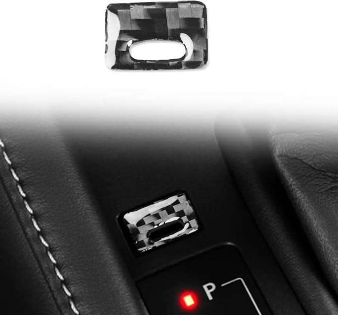 Soft Carbon Fiber Car Interior Shift Button 1/Piece Decorative Sticker for Lexus RC300 350 200T 15-24 Carbon Fiber Interior Accessories