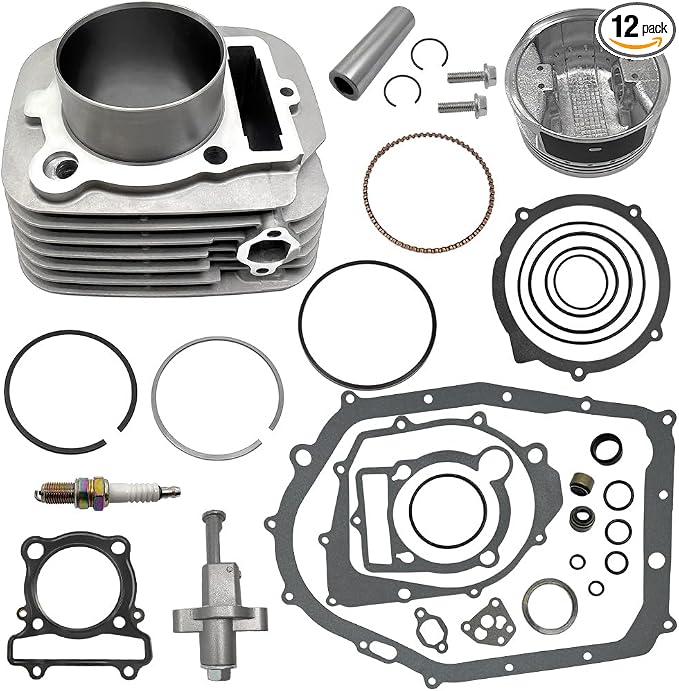 83mm Cylinder Piston Gasket Top End Rebuild Kit for Yamaha Big Bear 350 Warrior 350 Raptor 350 Bruin 350 1987-2013 OEM#4KB-11351-00-00 1UY-11310-03-00 93450-19095-00