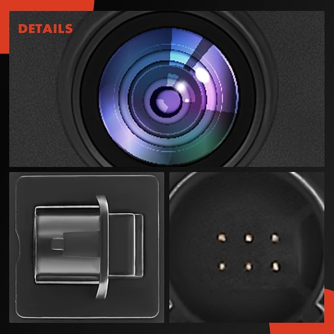 A-Premium Rear View Backup Camera Compatible with Jeep | Parking Camera for 2017 2018 2019 2020 2021 Compass - Replace# 56038991AK