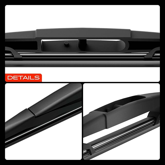 A-Premium 26"+22"+16" Windshield Wiper Blades Compatible with 2005-2024 Honda Odyssey - Front Rear Wipers Blade Set for Hook/RL3 Arm Connector, with Wear Indicator & Towel (Pack of 3)