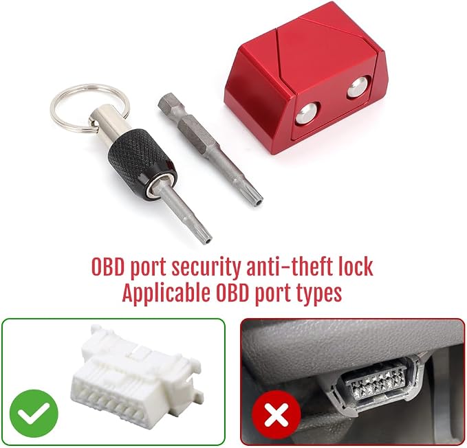 OBD II Port Lock Aluminum Alloy OBD Port Locking Tool