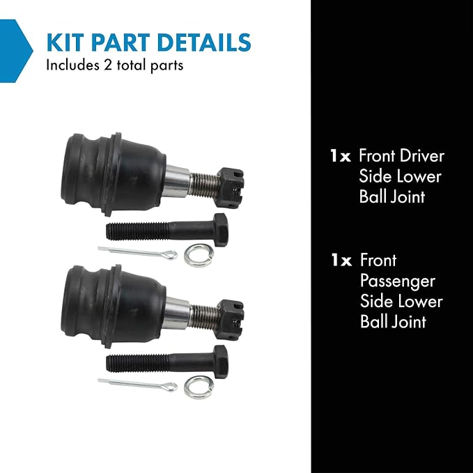 TRQ Front Lower Driver and Passenger Side Ball Joint Set Compatible with 2006-2007 Subaru B9 Tribeca 2008-2014 Tribeca 2019-2022 Ascent