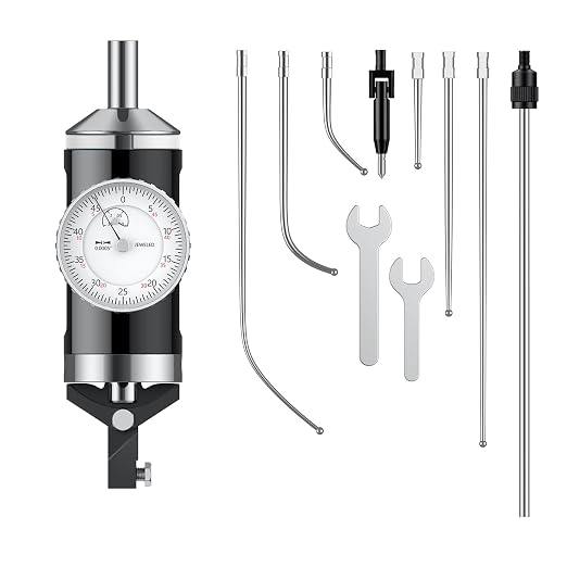 HDLNKAK Coaxial Centering Indicator Set 0-0.15''/0.0005''Standard Body, Co-Ax Precision Milling Machine Test Dial, Ideal Center Finder Tool