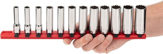 TEKTON 3/8 Inch Drive 12-Point Socket Set, 12-Piece | SHD91108