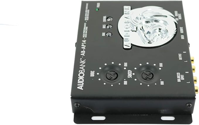 AudioBank 1/2 Din Car Audio Digital High Performance Bass Control Machine Including Bass Processor, Bass Maximizer & Sound Restoration for Subwoofer with Bass Knob (AB-AP14)