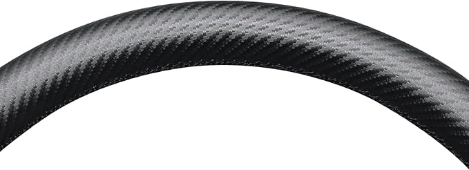 MEWANT Hand Stitch Steering Wheel Cover for Dodge Ram 1500 2500 3500 2004-2008 Faux Leather Carbon Fiber Steering Wrap