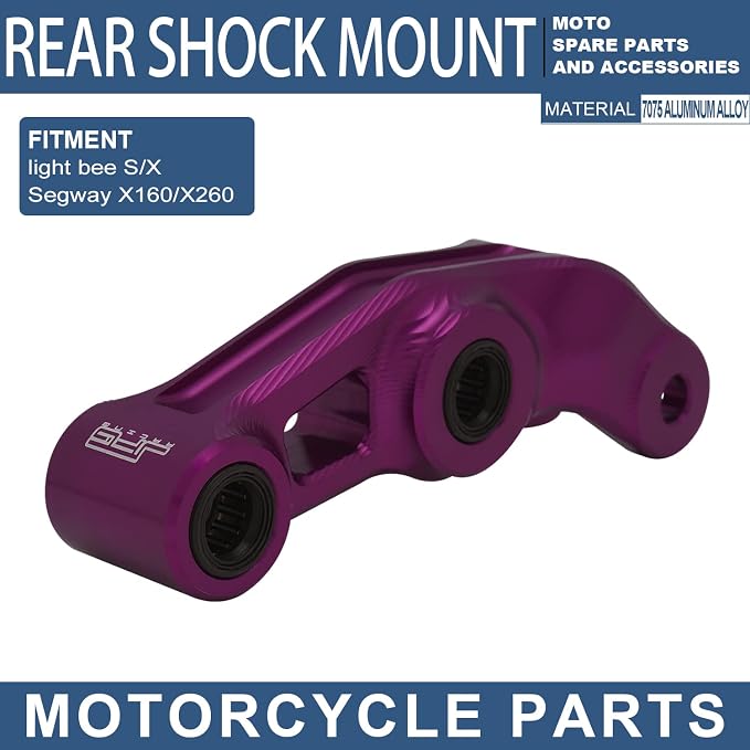 JFG RACING Sur Ron Suspension Linkage + Triangle Link Kit Set Motorcycle Rear Shock Suspension Link Kit Compatible To Sur Ron X X160 X260 Electric Dirt Bike DEEPSKY PURPLE