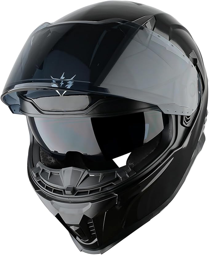 1Storm Motorcycle Full Face Helmet for Adults Men and Women Street Bike Racing Helmet DOT Approved with one Extra Clear Shield