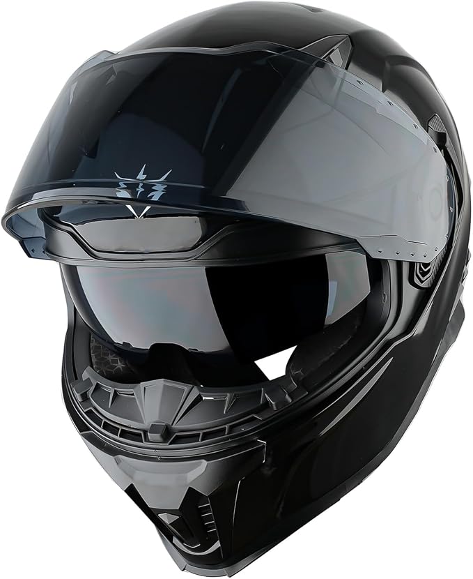 1Storm Motorcycle Full Face Helmet for Adults Men and Women Street Bike Racing Helmet DOT Approved with one Extra Clear Shield