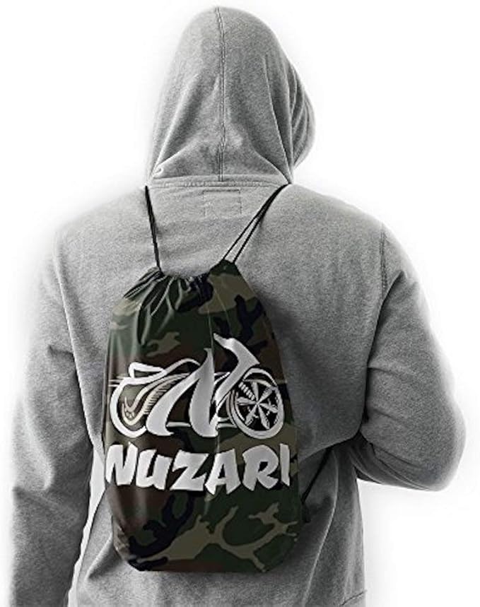 Nuzari Heavy Duty Motorcycle Cover - Outdoor Bike Storage Motorcycle Covers - Motorcycle Cover Waterproof Outdoor - Dirt Bike Covers (Camouflage, Medium)
