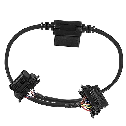 YMT 76405-01A Plug-N-Play Pass Thru Harness Clip in OBD Plug, Override Switch OBD Plug Through Harness Fit for Toyota &Ram
