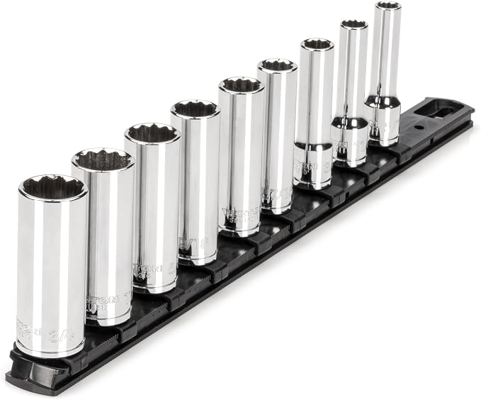 TEKTON 3/8 Inch Drive 12-Point Socket Set, 9-Piece | SHD91107