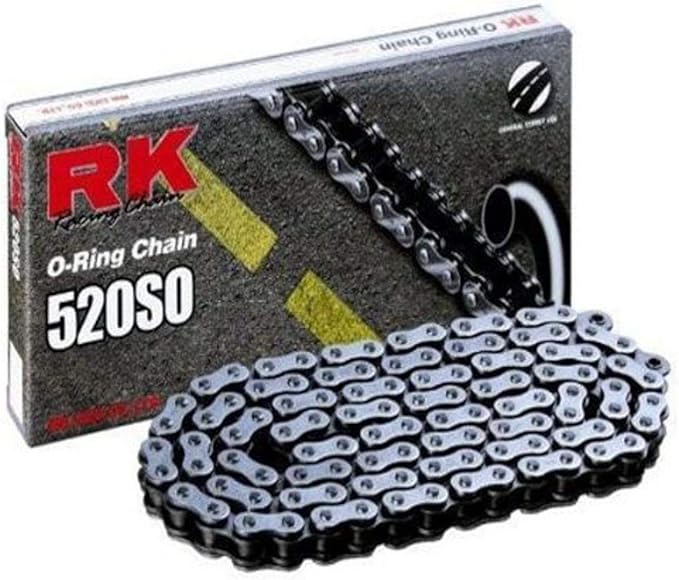 RK Racing Chain 520-SO-70 (520 Series) Steel 70 Link Traditional Street and Off-Road O-Ring Chain with Connecting Link