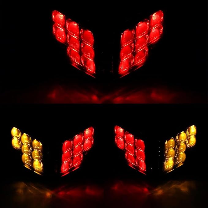 Taillight - Integrated LED Tail Brake Turn Signal Light Compatible with DUCATI 848 EVO 1098 1199 2007 2008-2014 (Red)