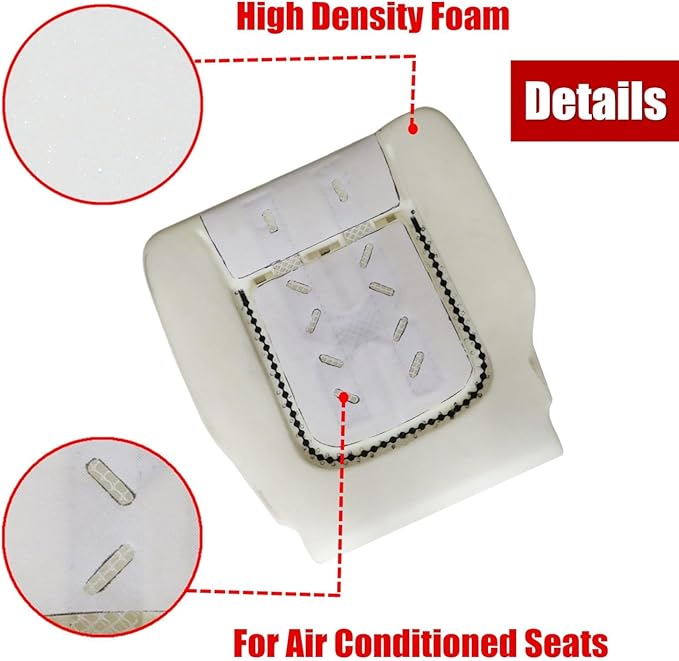 Priprilod Driver Side Bottom Seat Foam Cushion Compatible with Ford F150 2009 2010 2011 2012 2013 2014