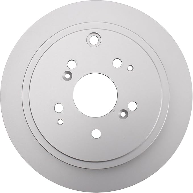 TRQ Rear Brake Rotor Set G Coated Solid Compatible with 2001-2006 Acura MDX 2003-2008 Honda Pilot