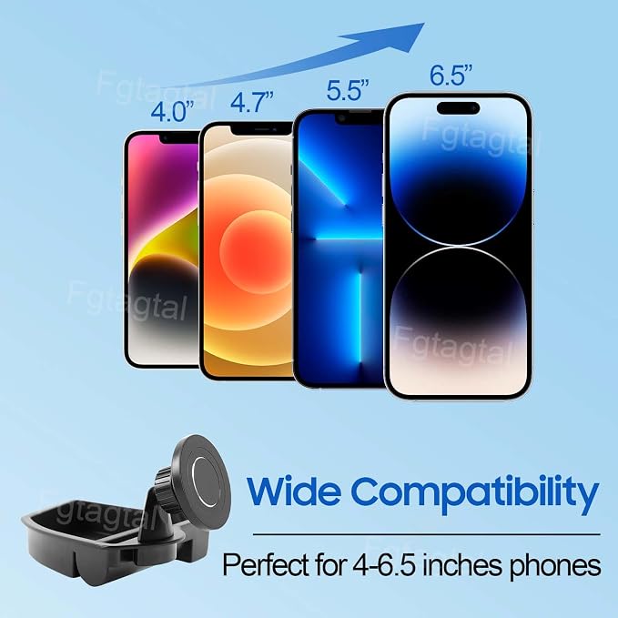 Center Console Multi-Mount Phone Holder Storage Box Compatible with Chevrolet Corvette C8 2020-2025, Dashboard Left Side Storage Tray Organizer, Magnetic Style Holder