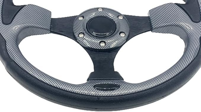 Black Spokes Golf Cart Steering Wheel For Club Car DS and Precedent Tempo EZGO RXV & TXT Yamaha Golf Cart Steering Wheel