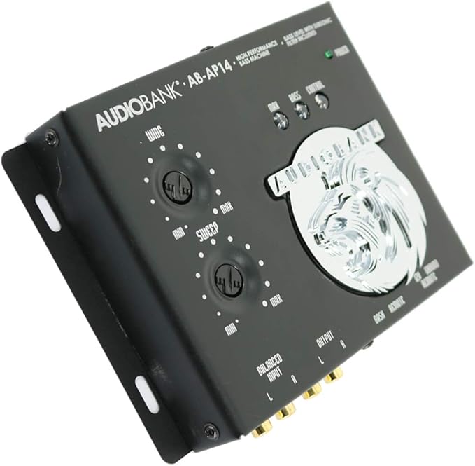 AudioBank 1/2 Din Car Audio Digital High Performance Bass Control Machine Including Bass Processor, Bass Maximizer & Sound Restoration for Subwoofer with Bass Knob (AB-AP14)