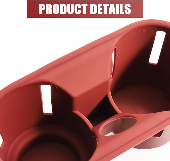 Center Console Organizer with Cup Holder Insert for Porsche Cayenne 2024-2026 Central Control Silicone pad