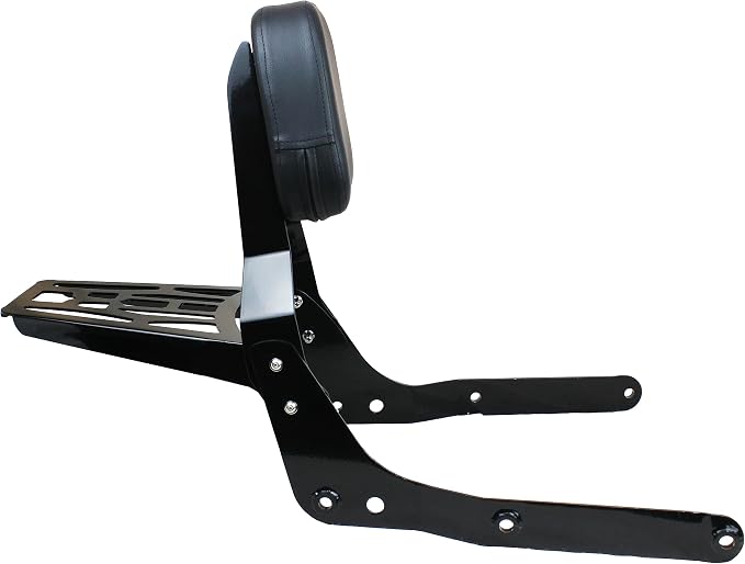 YHMOTO Passenger Sissybar Backrest with Luggage Rack for Honda Shadow Aero 750 VT750C 2004-2023 (Black)