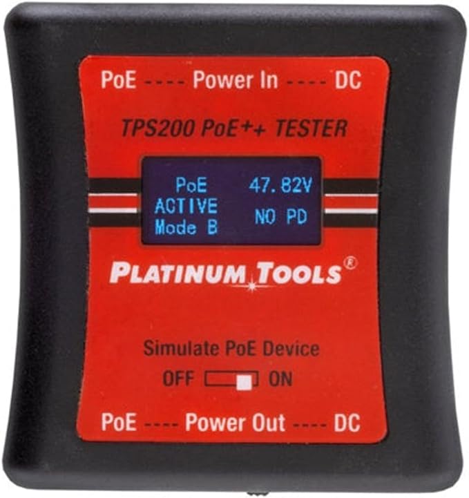 Platinum Tools TPS200C PoE Tester for Ethernet and Voice Cabling